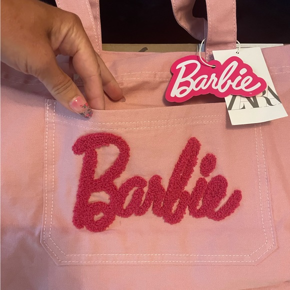 💖NWT Zara x Barbie Pink Bag / Tote💖 - Picture 7 of 10